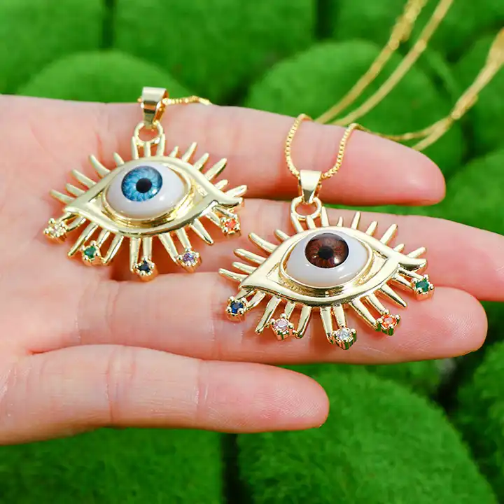 Evil Eye Crystal Charm Necklace - Alex and Ani
