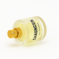 Bouteille de distributeur de parfum en verre cylindrique de 100ml couvercle irrégulier 30ml 50ml presse vaporisateur vide bouteille de parfum pompe pulvérisateur étanchéité