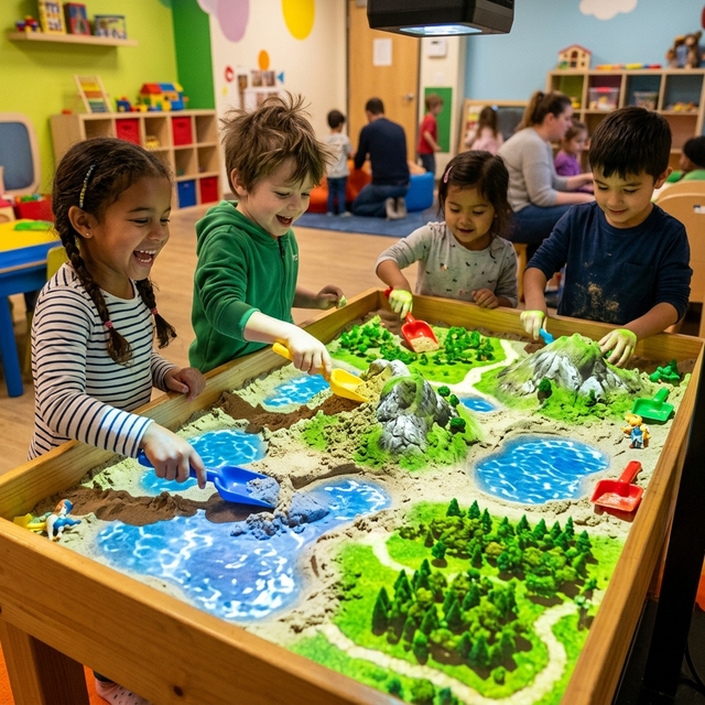 Northern Lights High Quality Augmented Reality Ar Interactive Sand Table Sand Table Magic Sand Table With Kids