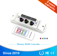 Controlador LED RGB Rotatorio de 3 Canales con Perilla Manual para una Mezcla de Colores Intuitiva e Iluminación Ambiental