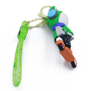 Nhà Sản Xuất Dễ Thương Âm Nhạc Ếch 3D Mềm PVC Keychain Cao Su Phim Hoạt Hình Keychain Túi Mặt Dây Chuyền Xe Keychain Phụ Kiện Ếch Keyring - Product Image 2