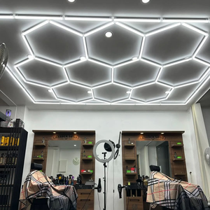 Lampe LED hexagonale en nid d'abeille portable, à économie d'énergie, réglable, très vendue, pour atelier automobile, garage, hôtel, panneaux de plafond - Product Image 5