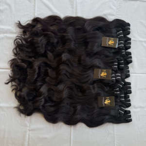 ช่อผมธรรมชาติแบบหยักเป็นลอนผมตรงจากอินเดีย - Product Image 1