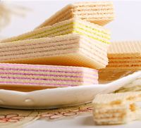 Vente en gros de biscuits et de biscuits OEM de qualité supérieure biscuit gaufrette à la fraise