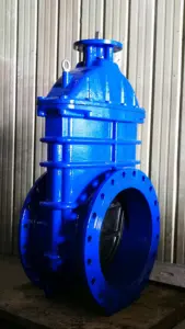 China Supplier Large Diameter PN16 Flange Type Gate Valve Motor Operated Cast Iron Resilient Seat Gate Valve