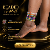 Chaînes de corps et chevillères multicolores en perles élastiques en plastique style bohème pour bijoux de fête féminins