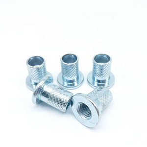 Écrous à riveter en acier au carbone galvanisé, inserts filetés aveugles, écrous à riveter moletés, fixations en tôle galvanisée - Product Image 1