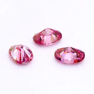 Sicgem 7*9 mét màu hồng hình bầu dục moissanite Kim Cương Tổng Hợp 2ct đá quý đá Loose Stones với giá cả cạnh tranh