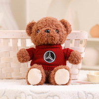 Nouveau personnalisé ours en peluche jouet voiture Logo pull ours poupée cadeau ours en peluche jouet