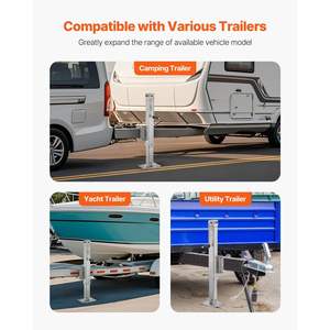 DB 8000 Lbs Carga estática 28,5 \ "Travel Bolt-On Trailer Tongue Jack para carga y remolques utilitarios - Product Image 6