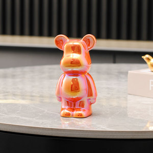 Đồ trang trí nhà cửa bằng gốm hình gấu, thiết kế hoạt hình sáng tạo, để trên tủ rượu, bàn trà phòng khách - Product Image 6