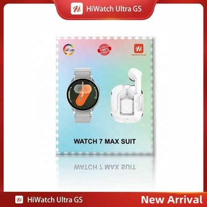 Montre Connectée Dual Band Watch <span class=keywords><strong>7</strong></span> Max Suit 2 en 1 avec Écouteurs TWS Transparents Montre Intelligente Reloj Inteligente Watch7 Max Suit - Product Image 2