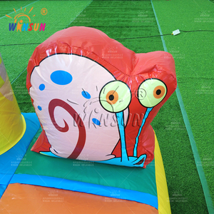 Scivolo Gonfiabile a Tema <span class=keywords><strong>SpongeBob</strong></span> WINSUN, in PVC Ecologico, Colorato e Divertente, Facile da Montare, Castello Gonfiabile 6x4x5m - Product Image 6