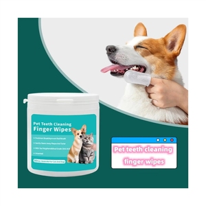 ผ้าเช็ดฟันสัตว์เลี้ยงแบบใช้แล้วทิ้งขายส่งจากโรงงาน ชุดทำความสะอาดฟันสุนัข ช่วยให้ลมหายใจสดชื่น ป้องกันโรคเหงือกอักเสบ อุปกรณ์สำหรับสัตว์เลี้ยง - Product Image 1
