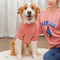 Tenue Parent-Enfant Vêtements pour Animaux Hiver Style Coréen Corgi Chien Chat Teddy Fournitures Vêtements Polaire à Capuche Golden Retriever Chat Grosseur