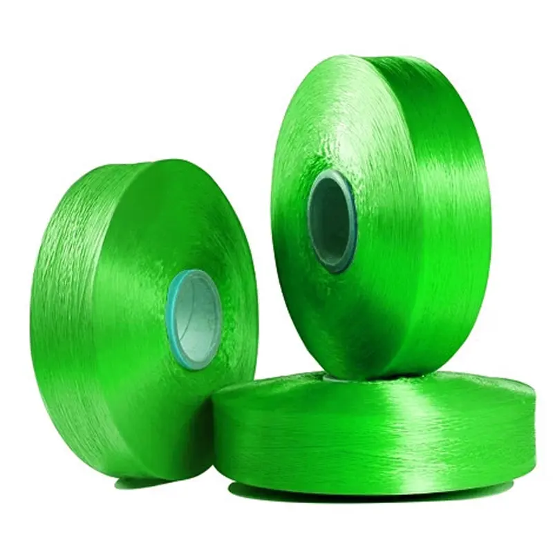 Polypropylene Multifilament Yarn Supplier Fluorescence Color Green Customization Cheap PP Yarn 900D
