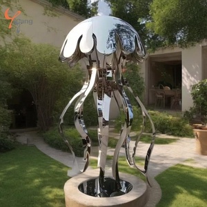 Arte moderno al aire libre estatuas <span class=keywords><strong>de</strong></span> animales <span class=keywords><strong>de</strong></span> Metal fábrica personalizada pulida a mano esculturas <span class=keywords><strong>de</strong></span> medusas <span class=keywords><strong>de</strong></span> acero inoxidable artesanías <span class=keywords><strong>de</strong></span> Metal - Product Image 5
