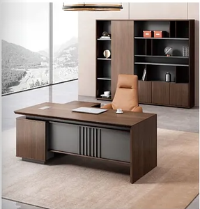 Thương mại l-shape melamine quản lý bàn Ông Chủ bàn văn phòng loạt - Product Image 5