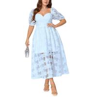 Robes en dentelle pour invitées de mariage, robes de soirée formelles pour femmes, robes maxi noires à fleurs avec décolleté cœur sexy et corset