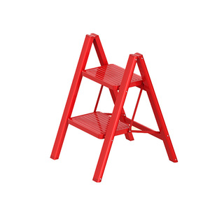 Cadeau de déménagement : Échelle pliante en fer, modèle A, épaissie, couleur rouge, <span class=keywords><strong>marches</strong></span> extra-larges, capacité 150 kg, conception de sécurité pour la déménagement - Product Image 5