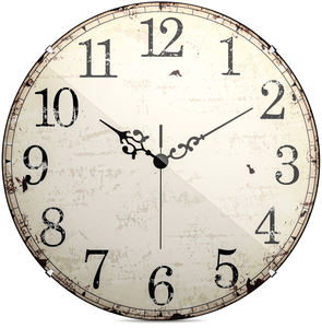 Reloj de Pared de Cuarzo Rústico Clásico de 14 Pulgadas con Cristal Convexo Color Marfil y Estilo Antiguo para Cafetería o Interior de Posada - Product Image 2