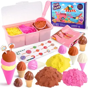 Ice Cream Play Sand Toys para crianças Verão Water Play Set Plastic Sand Ice Cream Cone Toy Beach