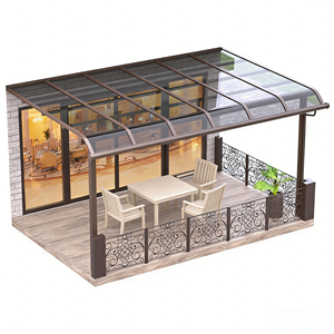 Auvent <span class=keywords><strong>de</strong></span> porte en métal <span class=keywords><strong>de</strong></span> style moderne, <span class=keywords><strong>abri</strong></span> contre la pluie, auvent en polycarbonate traité thermiquement <span class=keywords><strong>pour</strong></span> application en <span class=keywords><strong>jardin</strong></span> - Product Image 5
