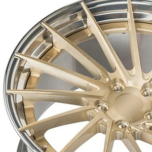 Jantes de <span class=keywords><strong>voiture</strong></span> 2 pièces 19 20 21 22 23 24 26 pouces 5x120.65 5x127 Jantes en alliage forgé concave brossé or poli pour Chevrolet Impala - Product Image 6