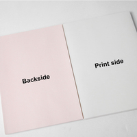 Papel de Transferencia Térmica por Sublimación de Secado Rápido A4 120g de Alta Calidad Paper King, Hojas con Reverso Rosa