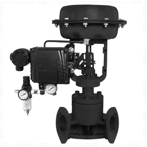 Vanne de régulation modulante 4-20 mA, bride WCB, vanne de régulation pneumatique à retour par ressort - Product Image 1