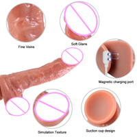 Jouets sexuels en caoutchouc de 8 pouces, nouvelle sortie, pénis réaliste, énorme, étanche, gode vibrant pour femmes