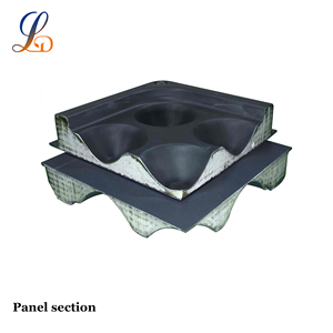 All Steel OA Raised Floor 64 <strong>Honeycomb</strong> Structure Filled Foamed Cement Cut Corner Design For Office Underfloor Cabling System - Product Image 6
