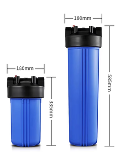 Lớn màu xanh 10 và 20 inch lọc nước Cartridge rõ ràng nhựa RO hệ thống nhà ở với 1-năm Bảo hành toàn bộ nhà Lọc - Product Image 1