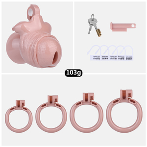 Jaula de castidad negativa invertida FRRK con correa de cinturón de castidad, jaula de castidad con forma de pene, juguetes sexuales para adultos SM, venta al por mayor de fábrica. - Product Image 4