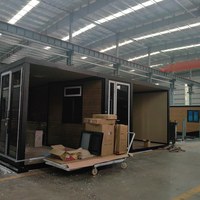 Maison modulaire de luxe préfabriquée en conteneur extensible de 40 pieds ou 20 pieds, prête à assembler, avec 1, 2, 3, 4 ou 5 chambres, type cabane.