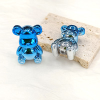 Dégradé violet à bleu perles en vrac breloques bijoux à bricoler soi-même faisant arc-en-ciel mignon acrylique ours perles pour Bracelet