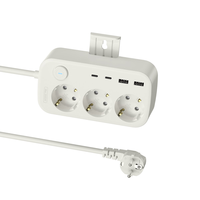 Suministros de equipos eléctricos de la UE para el hogar 20W Usb Qc 3,0 enchufe de extensión temporizador 3 salidas tira de alimentación Universal
