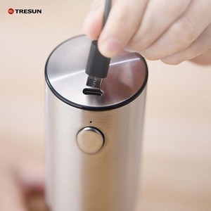Ensemble de moulins à épices électriques rechargeables en acier inoxydable automatiques avec base de rangement - Product Image 5
