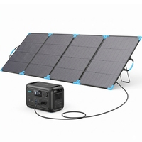 Panneau solaire bifacial ETFE 400W, dernière génération, panneaux solaires portables à cadre en aluminium pour le camping et les camping-cars