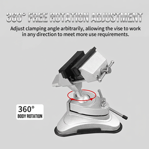 45 Steel Bench Vise S2 Alloy Tool Steel Blade 360 Degree Rotating Swivel Base Smooth Jaw DIY Grade Miniature Workholding Tool - Product Image 2