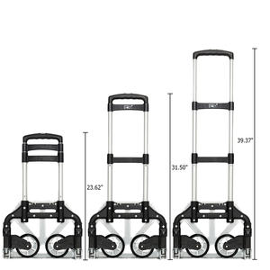 होम कार कार्यालय और यात्रा के लिए तह ट्रॉली पोर्टेबल एल्यूमीनियम फोल्डिंग ट्रॉली - Product Image 5