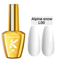 KODIES GEL 15ml Vernis à Ongles Gel Super Blanc Semi-Permanent UV Soak Off Manucure Française Qualité Salon LED Résine Vernis Nail Art
