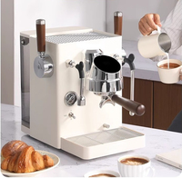 Écran LED pour machine à expresso, machine à café expresso cappuccino à écran tactile en acier inoxydable, machine à café à durée d'infusion réglable