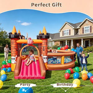 Trampolín Inflable de Alta Calidad con Diseño de Barco Pirata, Cama Elástica Impermeable de PVC, Castillo Inflable para Niños, Perfecto para Fiestas - Product Image 2