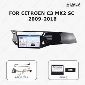 Aijia nhà máy trực tiếp toàn Bộ bán 9 inch Car DVD <span class=keywords><strong>player</strong></span> Android khung panel màn hình cho Citroen C3 MK2 SC 2009 2016 với cáp - Product Image 2