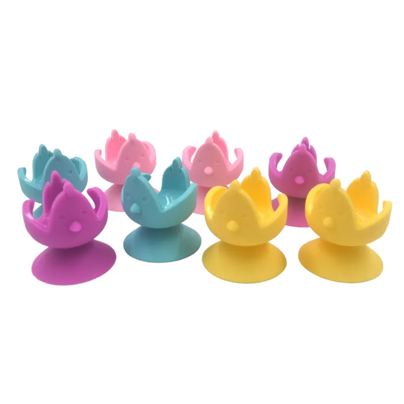 Food Grade Silicone Chicken Shape Egg Tray Egg Cups Holder Non Stick Silicone Egg Cup