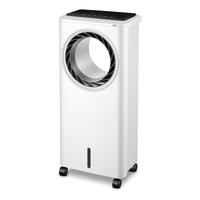Ventilateur sur pied sans pales, silencieux, puissant, portable, 3200-5800 tr/min, 80W, oscillation à 60° grand angle, pour salon (vente en gros)