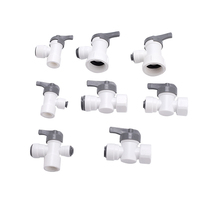 Vanne à boisseau sphérique en plastique en gros, raccords de tuyauterie en plastique pour système de filtration d'eau par osmose inverse