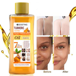 Aceite Corporal de Almendras de 200 ml, 7 Días de Efecto Hidratante, Súper Blanqueador, Aceite Esencial de Cúrcuma para Masajes Corporales - Product Image 1