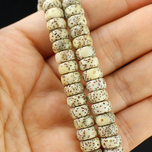 Perles de graines de Bodhi, 108 pièces, rondes, jaune gras de poulet, 3x6mm, pour chapelet bouddhiste, cérémonies religieuses, bijoux - Product Image 2